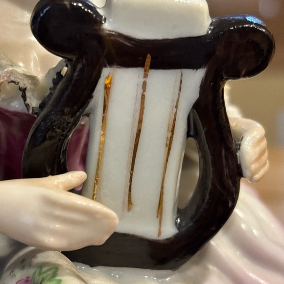 Vintage Dresden style porcelain decoration of Musicians home decor beautiful - Picture 11 of 16